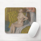 Tapis De Souris Femme d'Edgar Degas | faisant se peigner les (Avec souris)