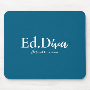 Tapis De Souris Femme docteur en éducation edd diva doctorat