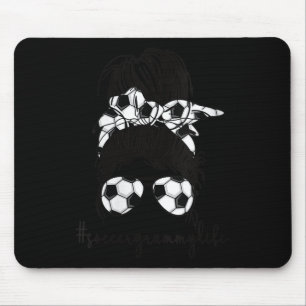 Tapis De Souris Femme Drôle Soccer Grammy Vie Soccer Joueur Gram
