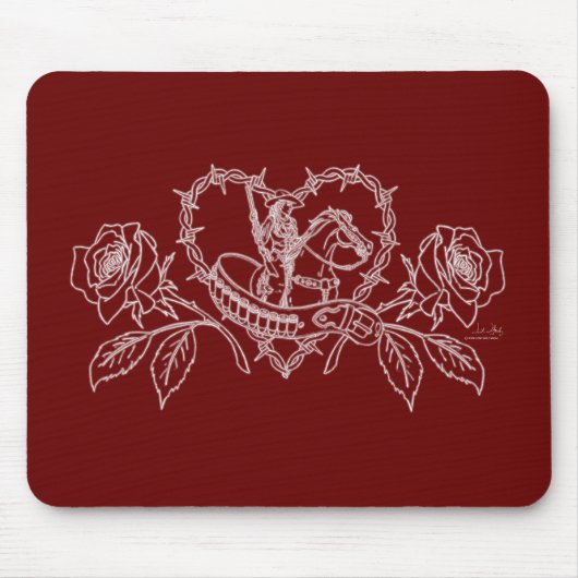 Tapis De Souris Femme du Mousepad occidental (Devant)