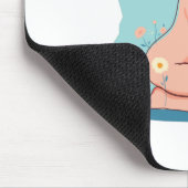 Tapis De Souris Femme du stockage en nuage (Coin)