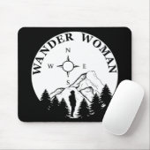 Tapis De Souris femme errante randonnée (Avec souris)