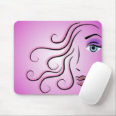 Tapis De Souris Femme graphique (Avec souris)