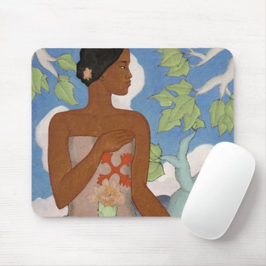 Tapis De Souris "Femme hawaïenne" - Arman Manookian Mousepad (Avec souris)