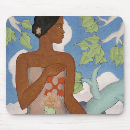 Tapis De Souris "Femme hawaïenne" - Arman Manookian Mousepad (Devant)