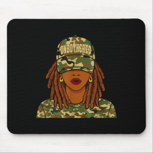 Tapis De Souris Femme imperturbable loc'd femme camouflage casquet