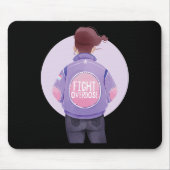 Tapis De Souris Femme Lutter contre l'overdose violette surdose de (Devant)