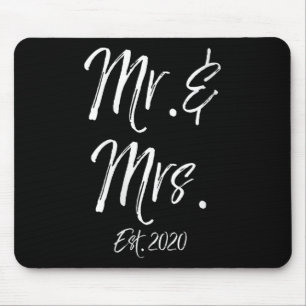 Tapis De Souris Femme Mignonne mariée Groom Cadeaux de mariage M.
