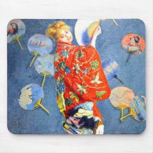 Tapis De Souris Femme Monet en costume japonais (Devant)