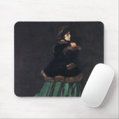 Tapis De Souris Femme Monet en robe verte (Avec souris)
