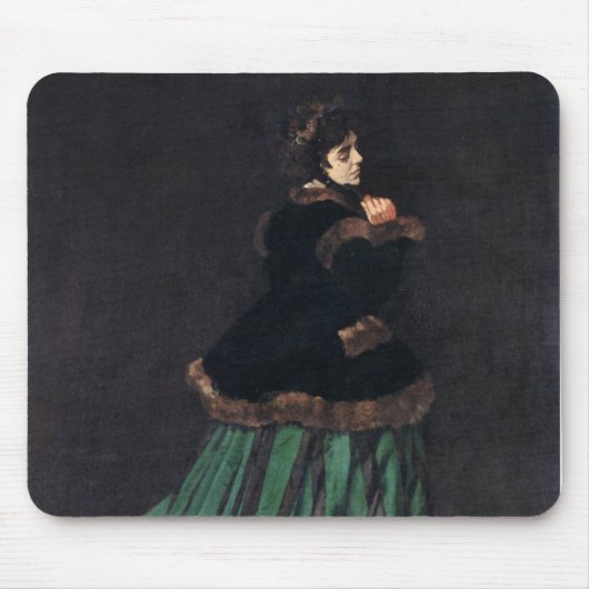 Tapis De Souris Femme Monet en robe verte (Devant)