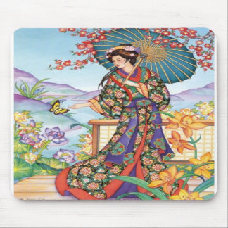 Tapis De Souris Femme noble avec le parasol Mousepad