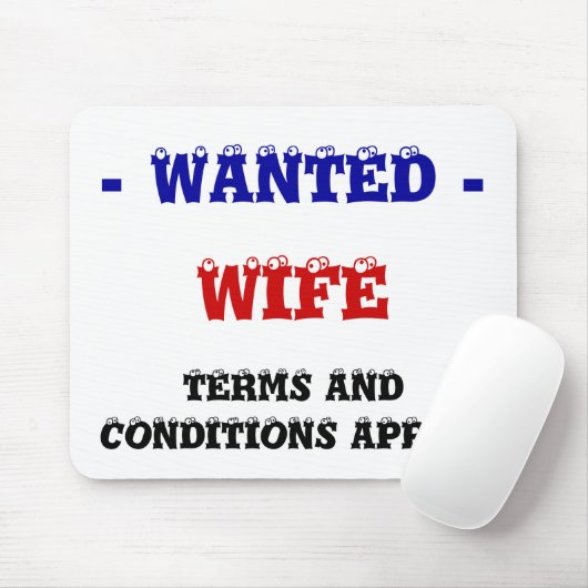TAPIS DE SOURIS FEMME RECHERCHÉE ! (Avec souris)