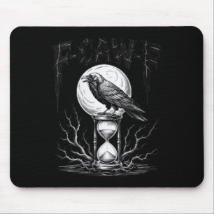 Tapis De Souris Femme Sombre gothique F-caw-f Black Crow Moon Soky