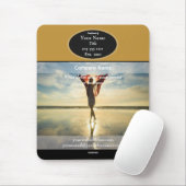 Tapis De Souris Femme sur la plage - HAMbyWG (Avec souris)