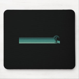 Tapis De Souris Femme surfeuse rayée attrapant Rrel