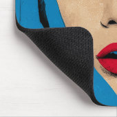 Tapis De Souris Femme surprise en Pop Art (Coin)