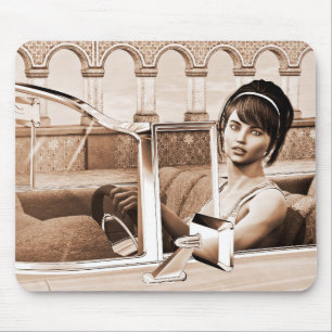 Tapis De Souris Femme Vintage