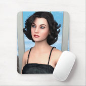 Tapis De Souris Femme Vintage (Avec souris)