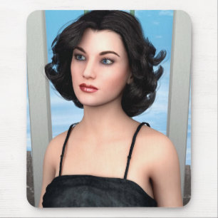 Tapis De Souris Femme Vintage