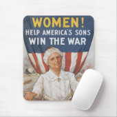 Tapis De Souris Femmes ! Aider les fils américains (Avec souris)