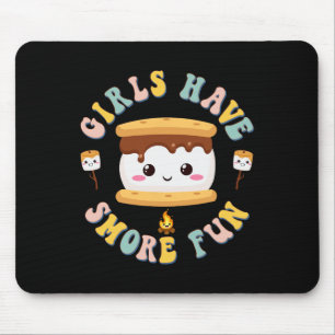 Tapis De Souris Femmes Camping Kawaii Smores Filles Ont S'more Enf