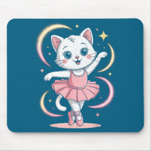 Tapis De Souris Femmes Chat Tutu Danse Ballet