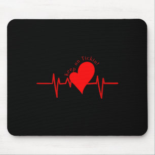 Tapis De Souris Femmes Continuez À Tickin! Ekg Battement De Coeur