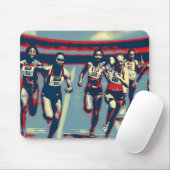 Tapis De Souris Femmes, Coureur, Course (Avec souris)