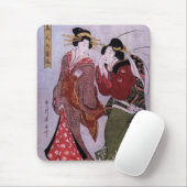 Tapis De Souris Femmes dehors pour une promenade Mousepad (Avec souris)