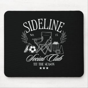 Tapis De Souris Femmes en marge du Club Social Footballeuse Maman 