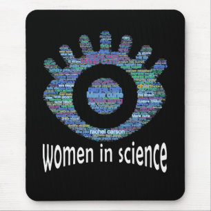 Tapis De Souris Femmes En Science Filles Oeil Mot Conception