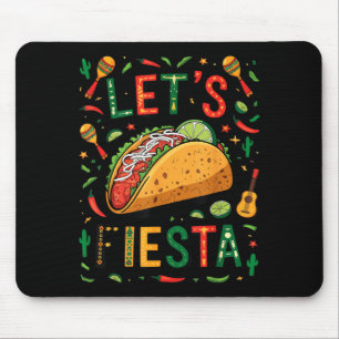 Tapis De Souris Femmes, faisons la fête taco cinco de mayo drôle m