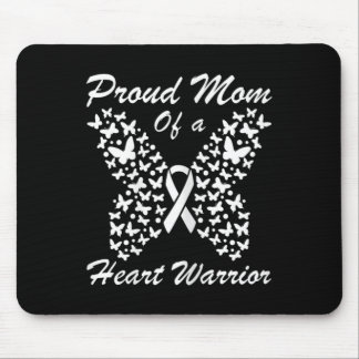 Tapis De Souris Femmes Fier Maman D'Un Coeur Guerrier Maladie Card