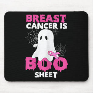 Tapis De Souris Femmes Halloween Costume Le cancer du sein est Boo