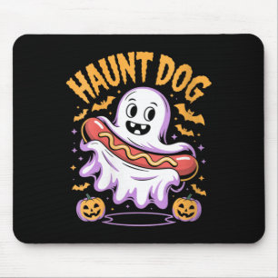 Tapis De Souris Femmes hantent le chien drôle fantôme hot-dog Hall