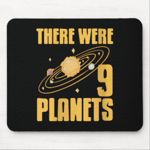 Tapis De Souris Femmes Il Y Avait 9 Planètes Funky Science Space N