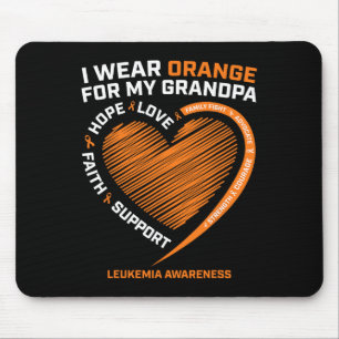 Tapis De Souris Femmes Je Porte De L'Orange Pour Mon Grand-Père Le