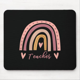 Tapis De Souris Femmes mignonnes Amour Arc-En-Ciel Enseigner Retou
