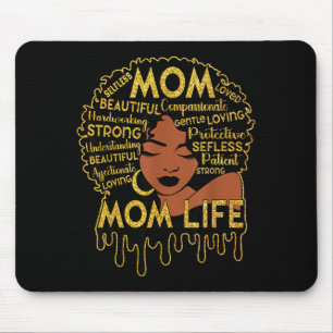 Tapis De Souris Femmes noires afro-américaines vie de maman noire