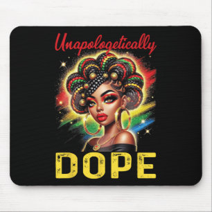 Tapis De Souris Femmes noires Drogue sans apologisme JunetDix Noir