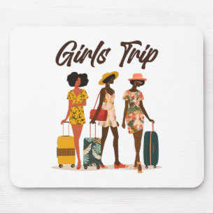 Tapis De Souris Femmes noires Voyage Afro Queen Melanin Africain