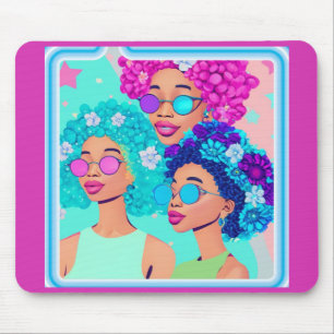 Tapis De Souris Femmes super avec des fleurs Souris