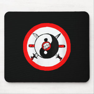 Tapis De Souris Femmes Yin Yang Tai Chi Arts Martiaux Épée Et Fis