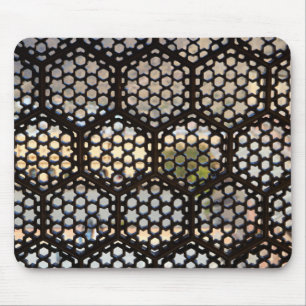 Tapis De Souris Fenêtre à treillis géométrique, Inde
