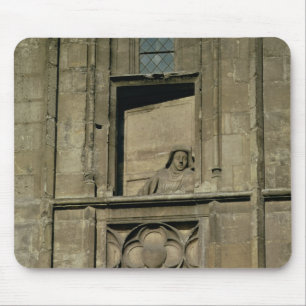 Tapis De Souris Fenêtre factice dans la façade d'entrée avec un