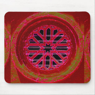 Tapis De Souris fenêtre médiévale mandala mousepad