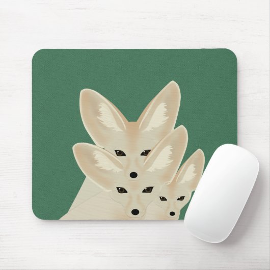 Tapis De Souris Fennec Foxes Mousepad (Avec souris)
