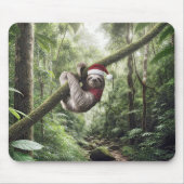 Tapis De Souris Fente De Noël Dans Rainforest (Devant)