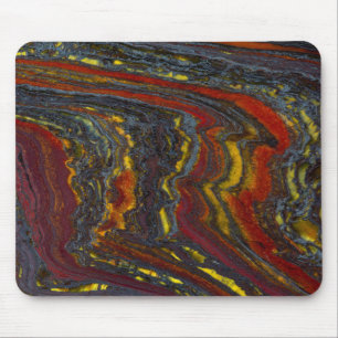 Tapis De Souris Fer à Tiger en rouge, jaune, bleu